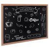 VEVOR Magnetic Chalk Board, Hanging Message Signs with Chalks & Eraser, Vintage Wooden Chalkboard Sign