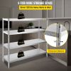 VEVOR Stainless Steel Shelving 60x18.5 Inch 4 Tier Adjustable Shelf Storage Unit Stainless Steel Heavy Duty Shelving for Kitchen Commercial Office Gar