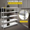 VEVOR Storage Shelf, 5-Tier Storage Shelving Unit, Stainless Steel Garage Shelf, 70.9 x 17.7 x 70.9 inch Heavy Duty Storage Shelving