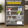 VEVOR Storage Shelf, 5-Tier Storage Shelving Unit, Stainless Steel Garage Shelf, 70.9 x 17.7 x 70.9 inch Heavy Duty Storage Shelving