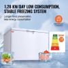 VEVOR Chest Freezer, 12.8 Cu.ft / 345 L Large Deep Freezer & 4 Removable Baskets