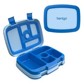 Leak-Proof 5-Compartment Bento-Style Lunch Box, Kids, Blue