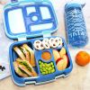 Leak-Proof 5-Compartment Bento-Style Lunch Box, Kids, Blue