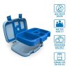 Leak-Proof 5-Compartment Bento-Style Lunch Box, Kids, Blue
