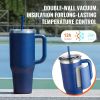 Vacuum Mug 40oz Insulated Coffee Cup with Handheld